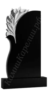 Фрезерный памятник с цветами № 34