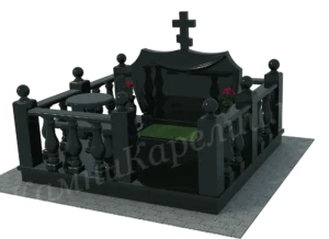 Мемориальный комплекс с крестом и драпировкой MK68
